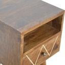 Comodino Mini Geo in ottone