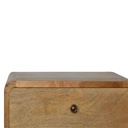 Comodino curvato in rovere
