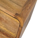 Comodino sospeso Mini Curve in rovere