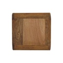 Comodino sospeso Mini Curve in rovere