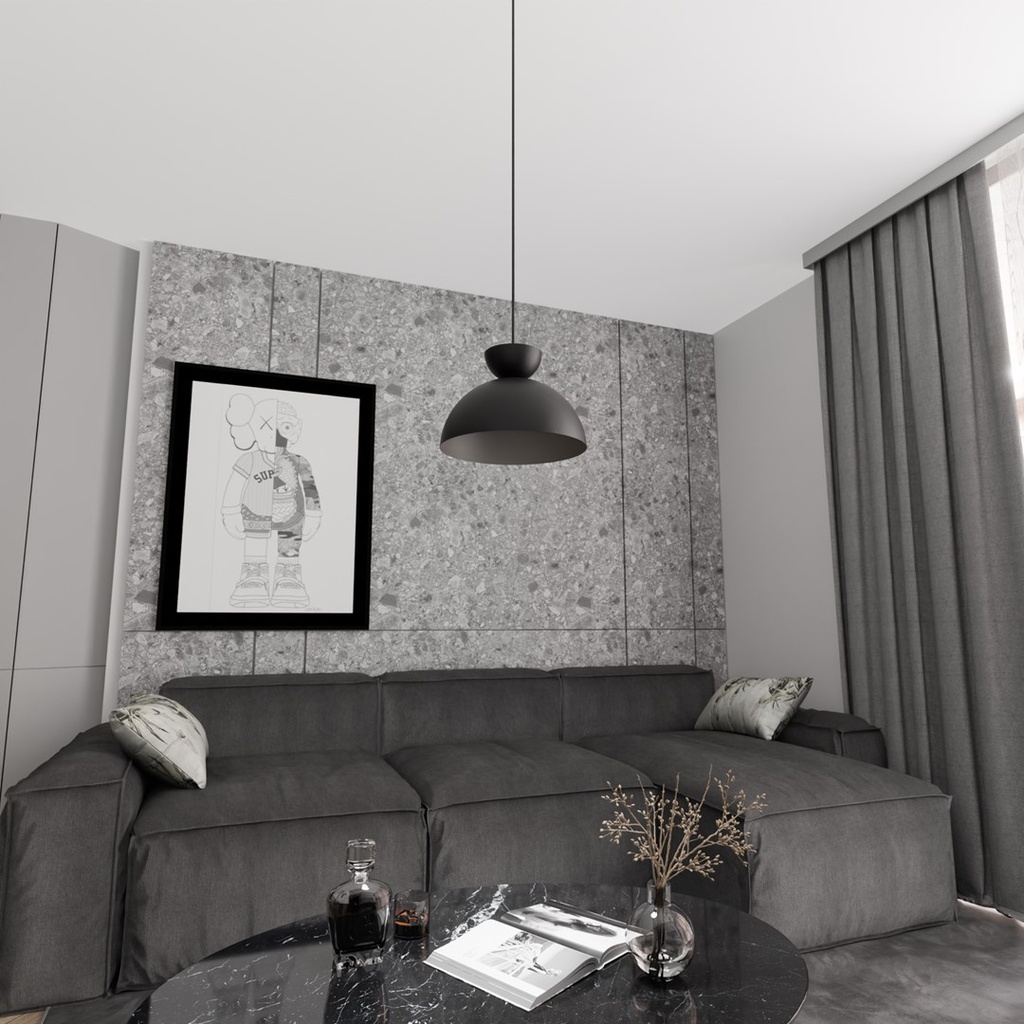 LUNARO 1S Pendant lamp – black – photo 5