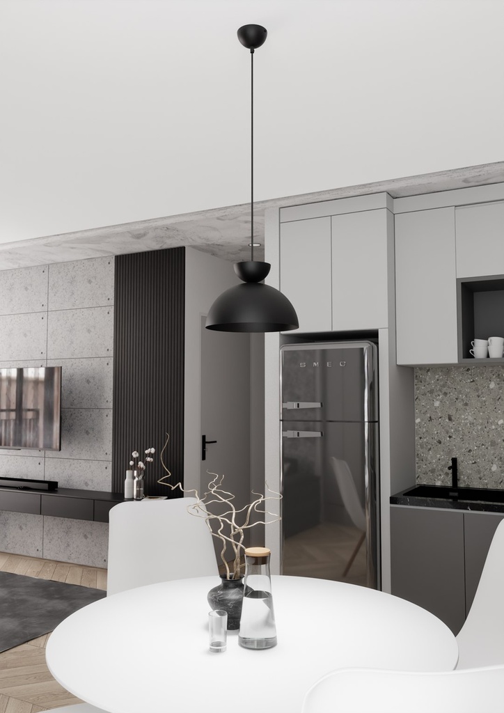 LUNARO 1S Pendant lamp – black – photo 6