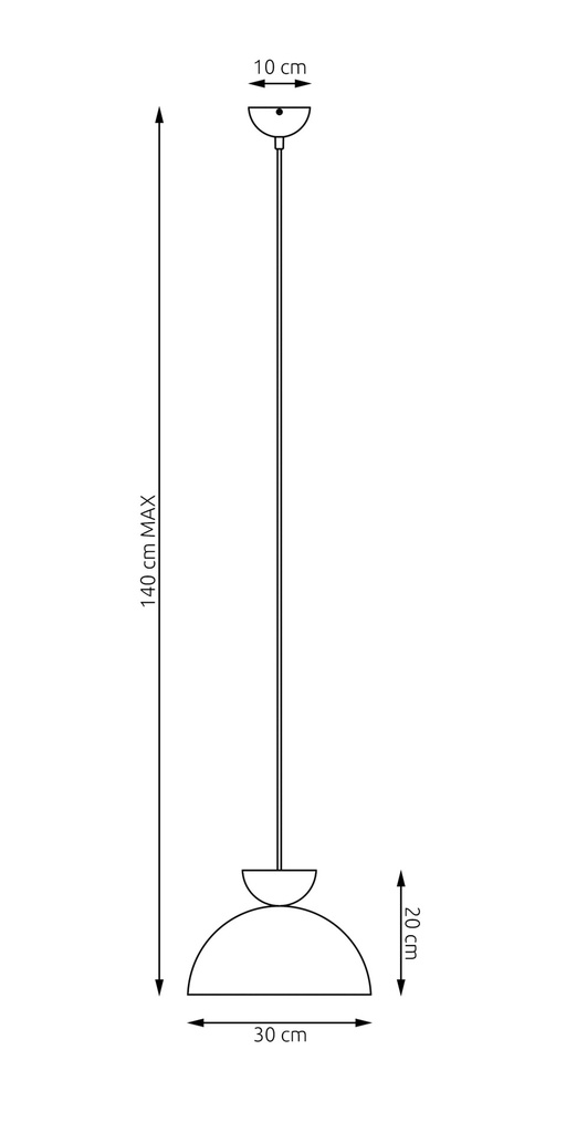LUNARO 1S Pendant lamp – black – photo 8