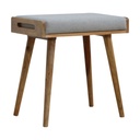 Repose-pieds style plateau en tweed gris – photo 2