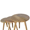 Tabourets gigognes nordiques effet chêne – photo 8