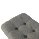 Geschwungene Bank aus grauem Tweed – Foto 10