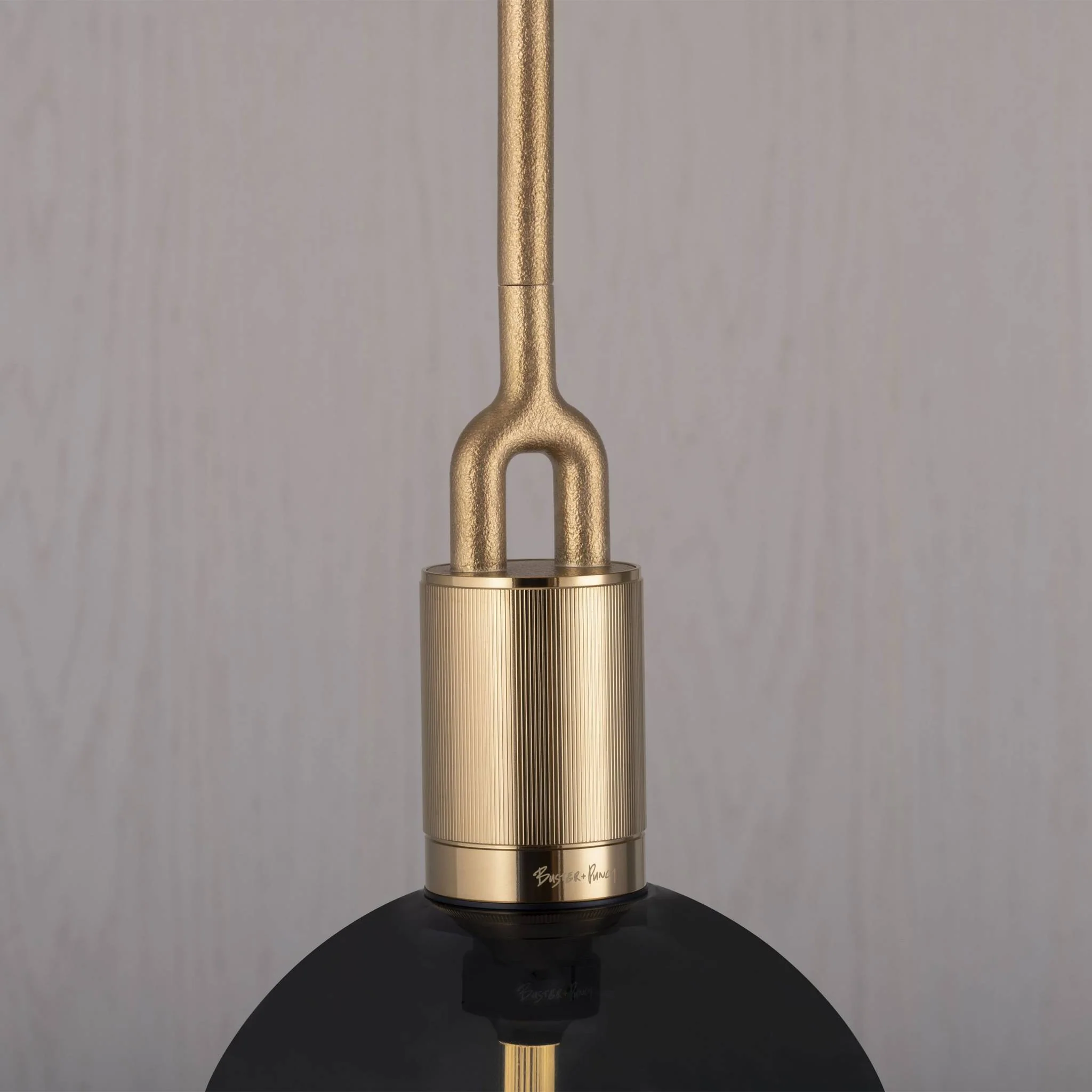 FORKED PENDANT / LINEAR / GLOBE / SMOKED / MEDIUM · BRASS · 2