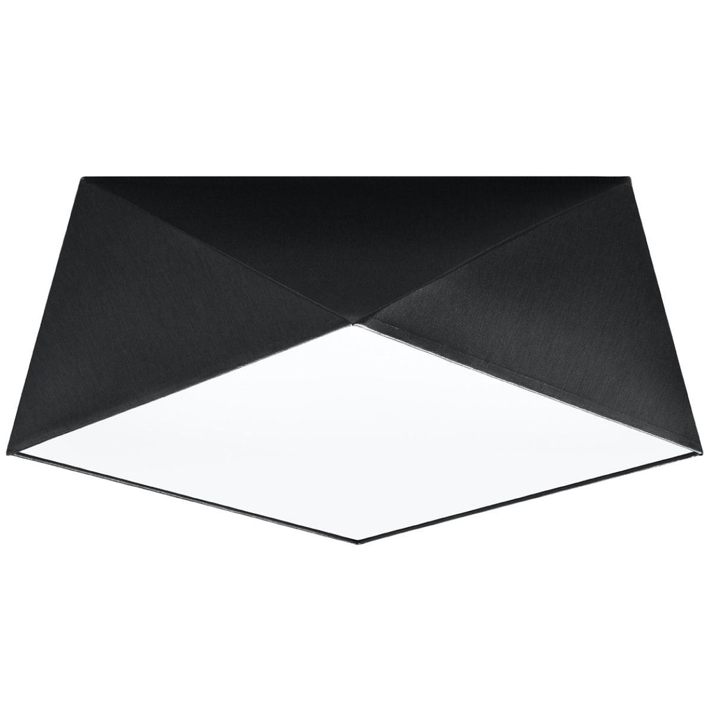 [SL.0690] HEXA 35 schwarze Deckenleuchte