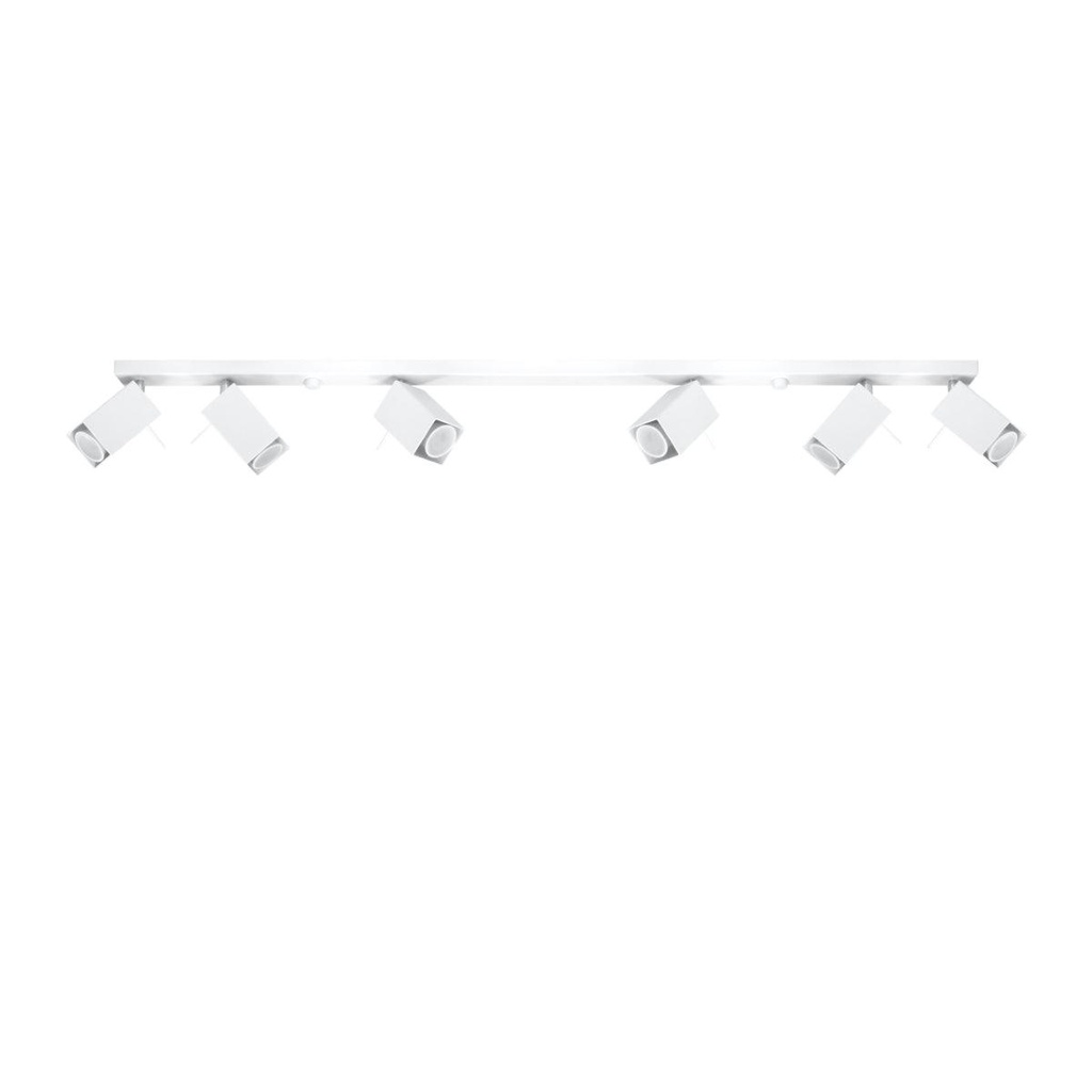 [SL.0464] Plafonnier MERIDA 6L blanc