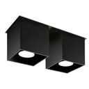 Plafonnier noir QUAD 2