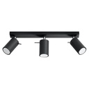 Plafonnier RING 3 noir