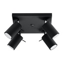 Plafonnier RING 4 noir