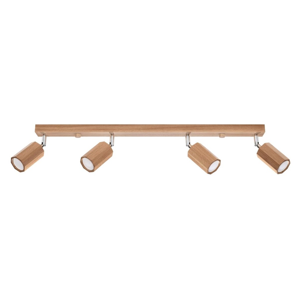 ZEKE 4 Oak Ceiling Lamp