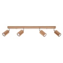 ZEKE 4 Oak Ceiling Lamp