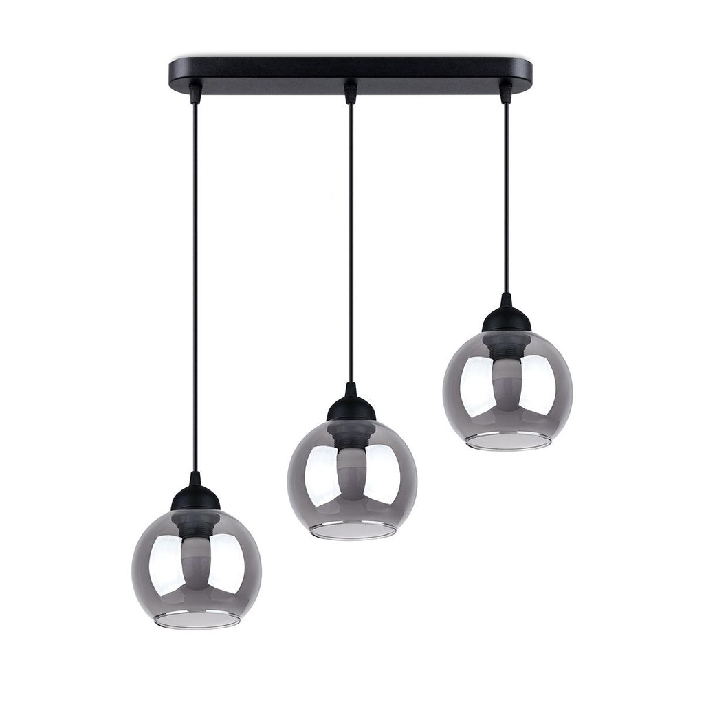 [SL.1142] ALINO 3 Black Suspension Lamp