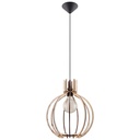 ORANGE pendant lamp in natural wood