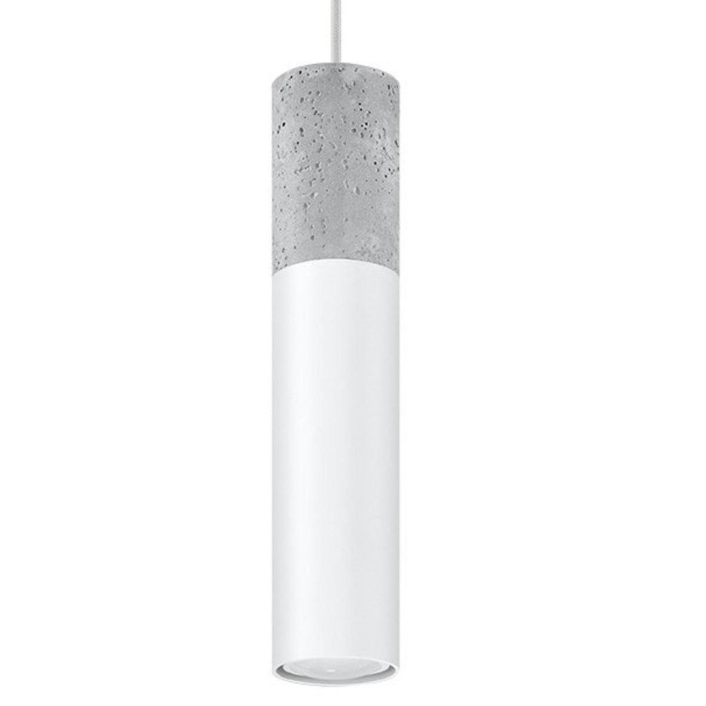 [SL.0647] BORGIO 1 weiße Pendelleuchte
