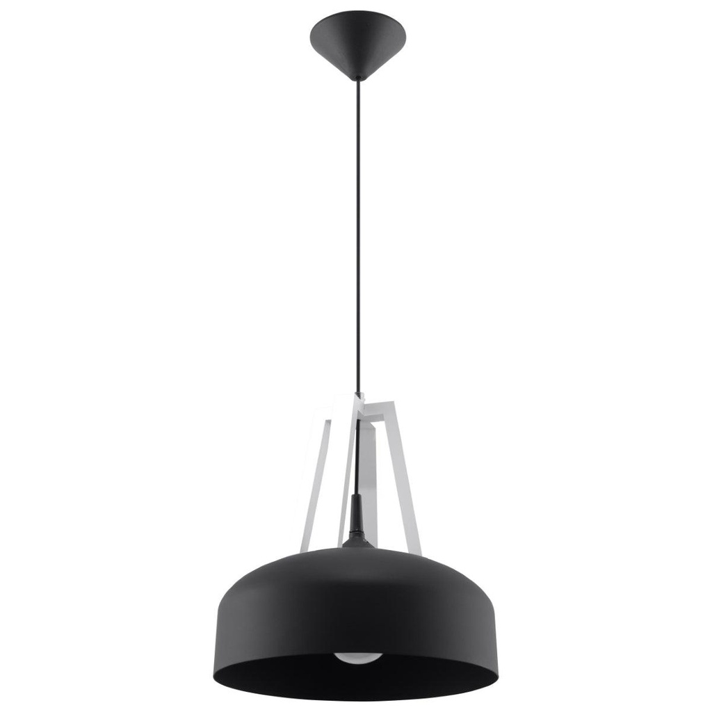 [SL.0389] CASCO Pendelleuchte weiß/schwarz