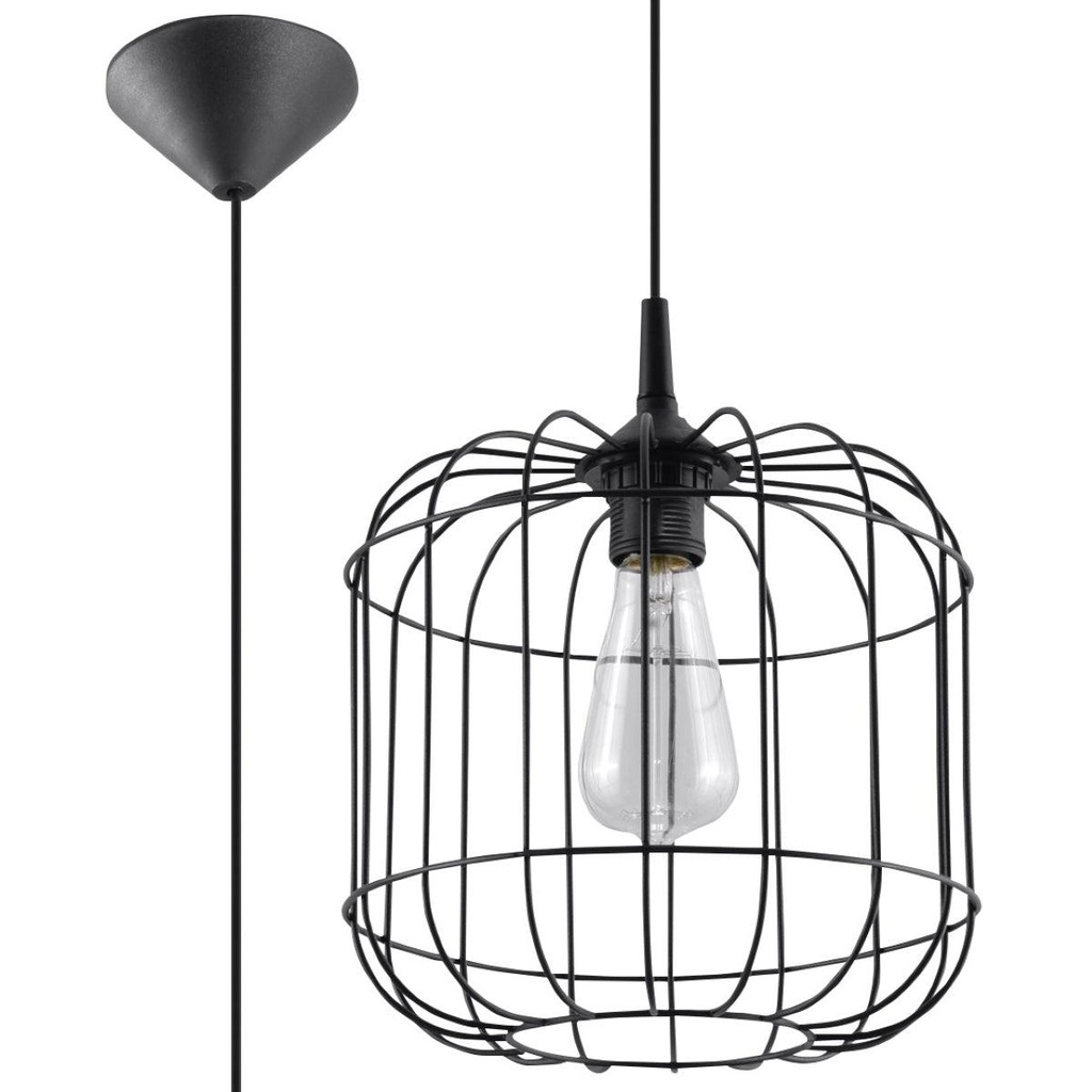 Lampe à suspension noire CELTA