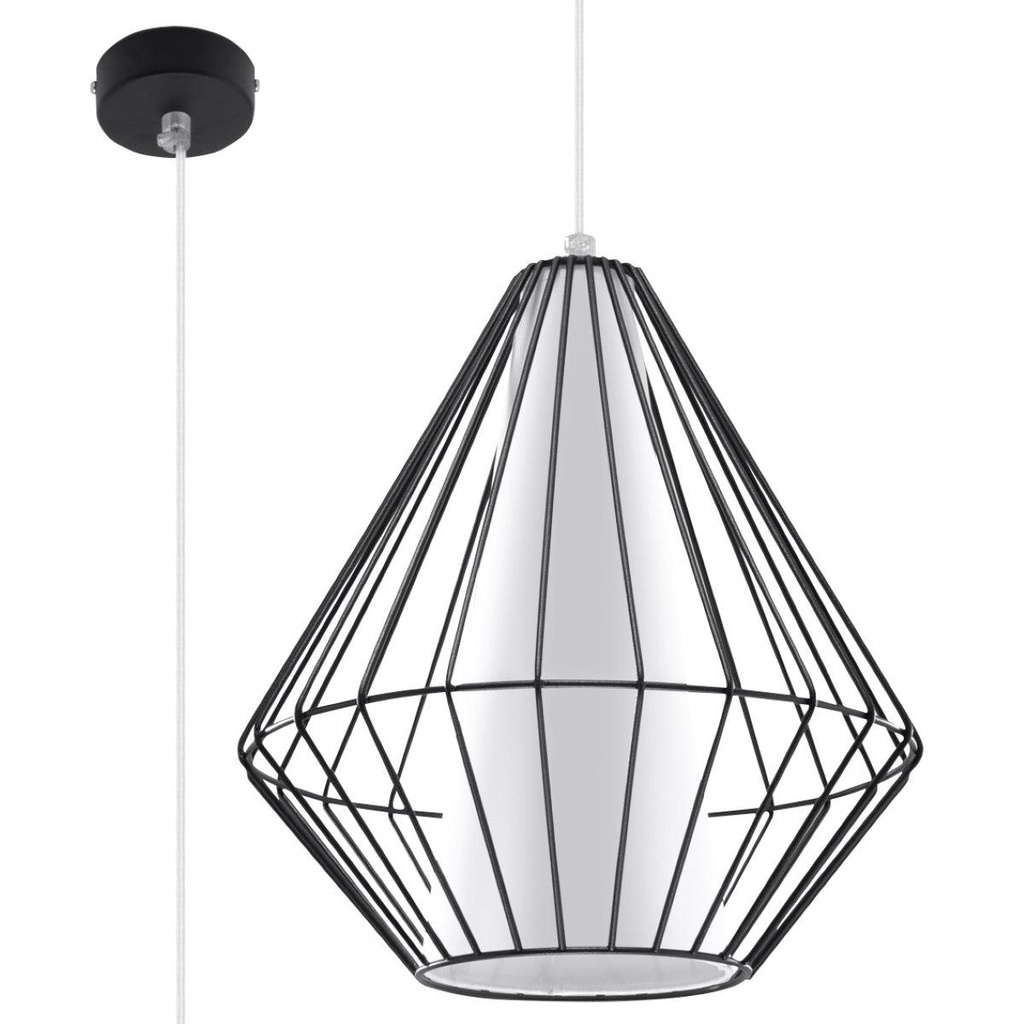 [SL.0298] Lampe à suspension noire DEMI