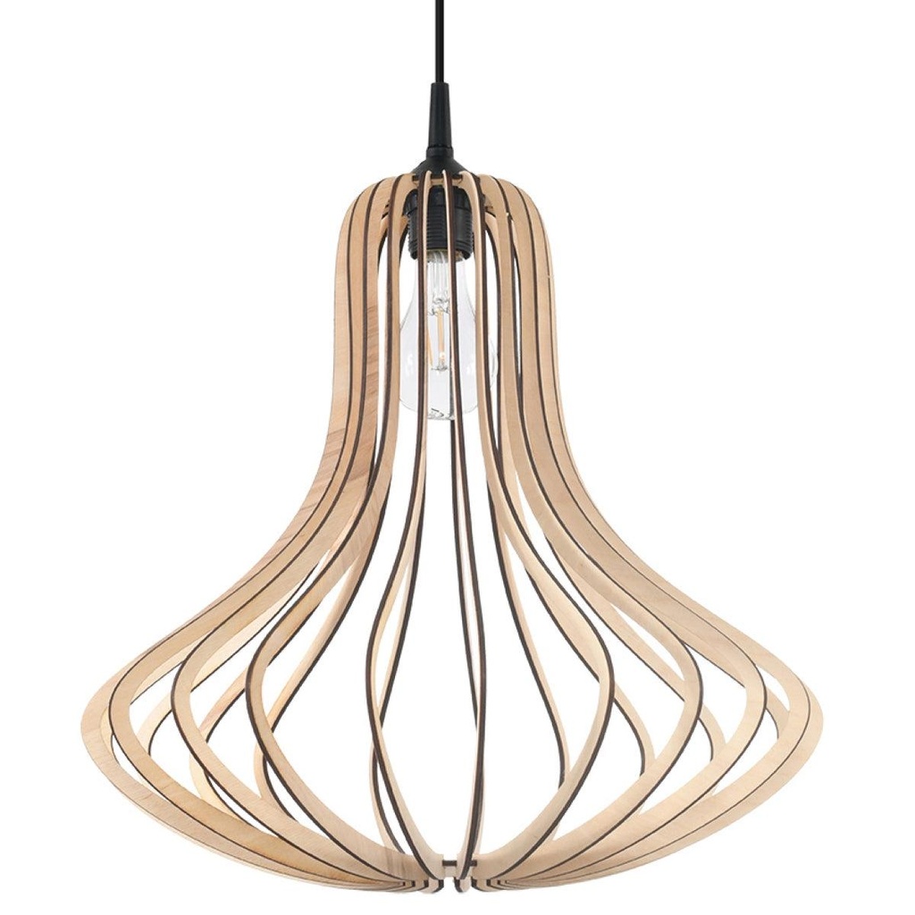 Lampe à suspension en bois ELZA