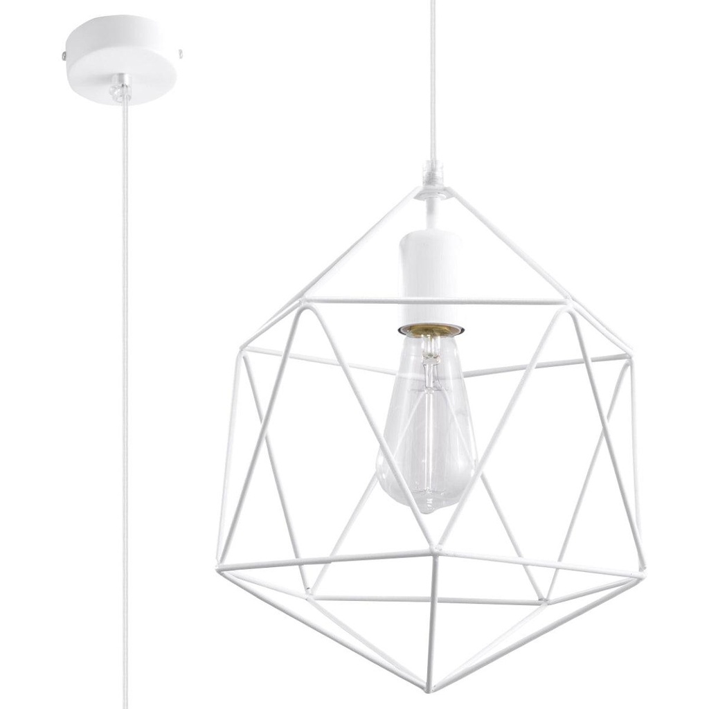 Lampe à suspension blanche GASPARE