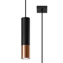 Suspension LOOPEZ 1 noir/cuivre