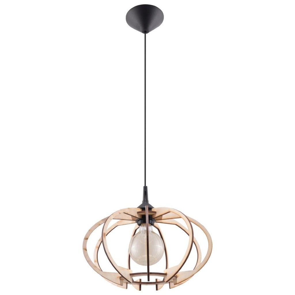 MANDELINO pendant lamp in natural wood
