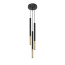 MOZAICA 3P Pendelleuchte schwarz/gold