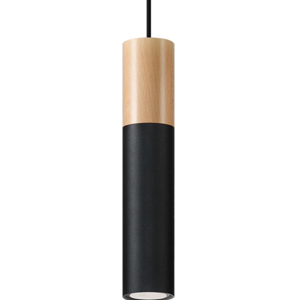 [SL.0632] Lampe à suspension noire PABLO