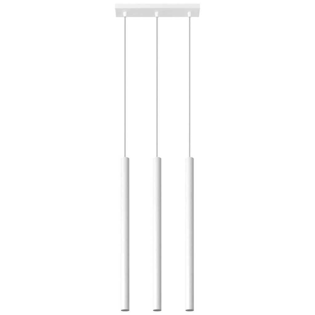 [SL.0466] PASTELO 3 weiße Pendelleuchte