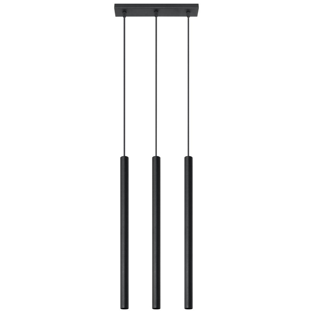 PASTELO 3 schwarze Pendelleuchte
