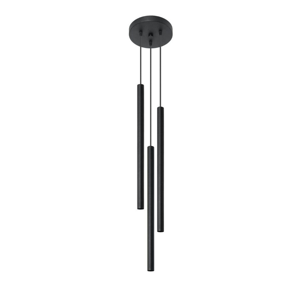 PASTELO 3P Pendelleuchte, schwarz