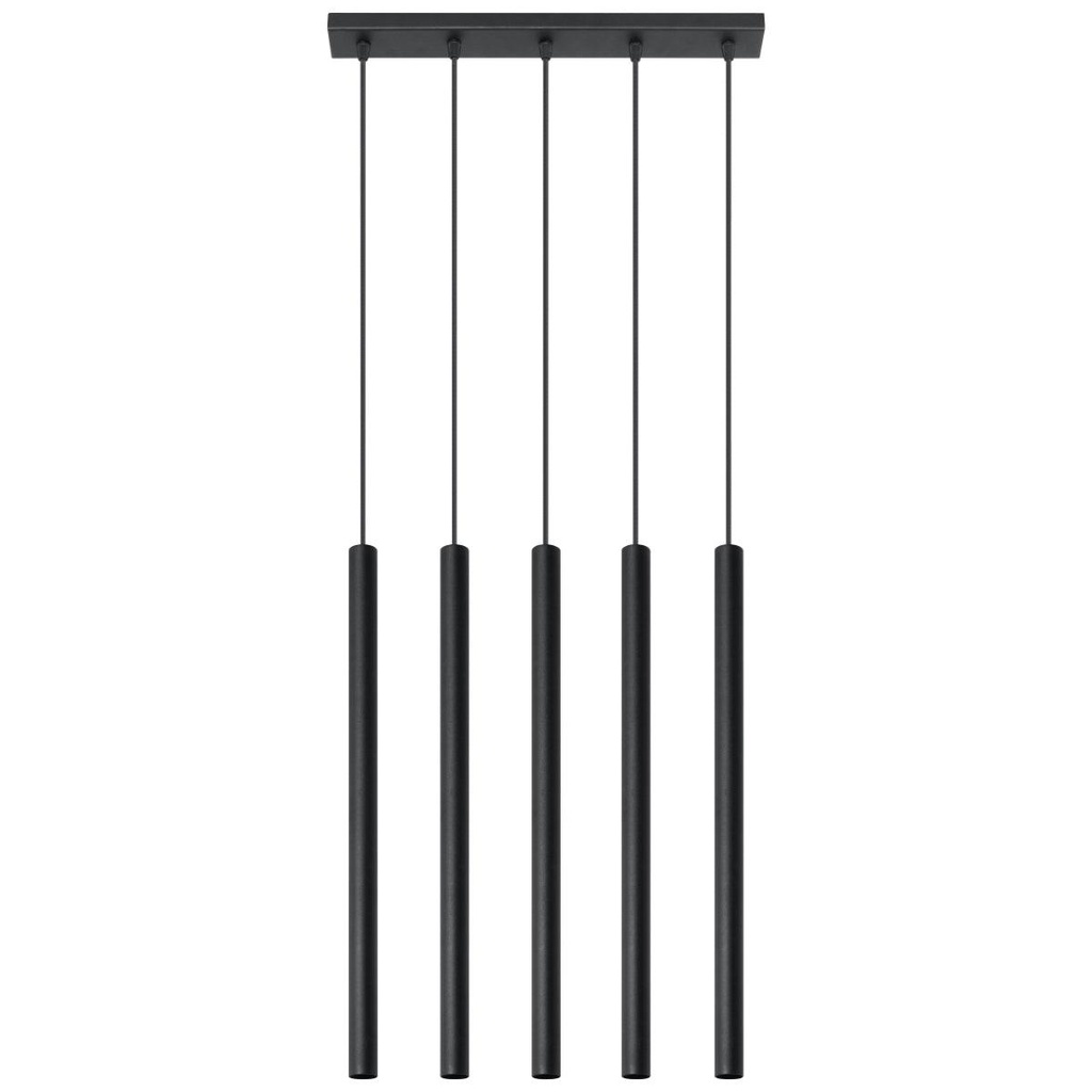 [SL.0472] PASTELO 5 Black Suspension Lamp