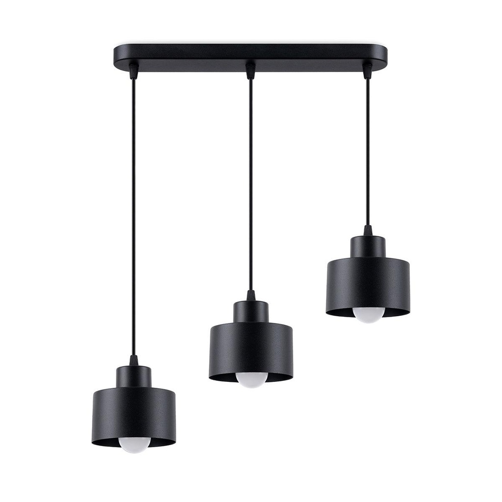 SAVAR 3 Black Suspension Lamp
