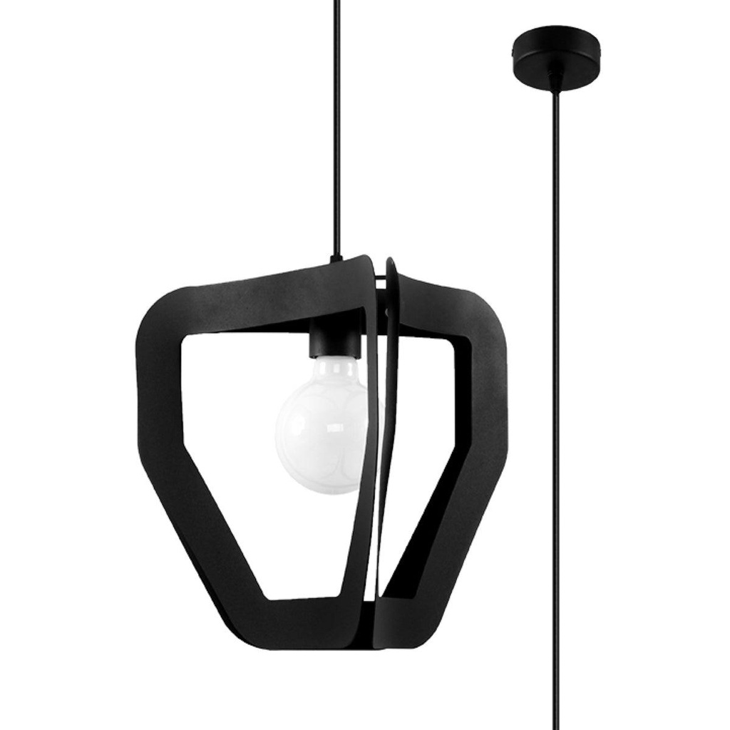 [SL.0930] TRES schwarze Pendelleuchte