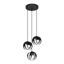TULOS 3P pendant lamp black