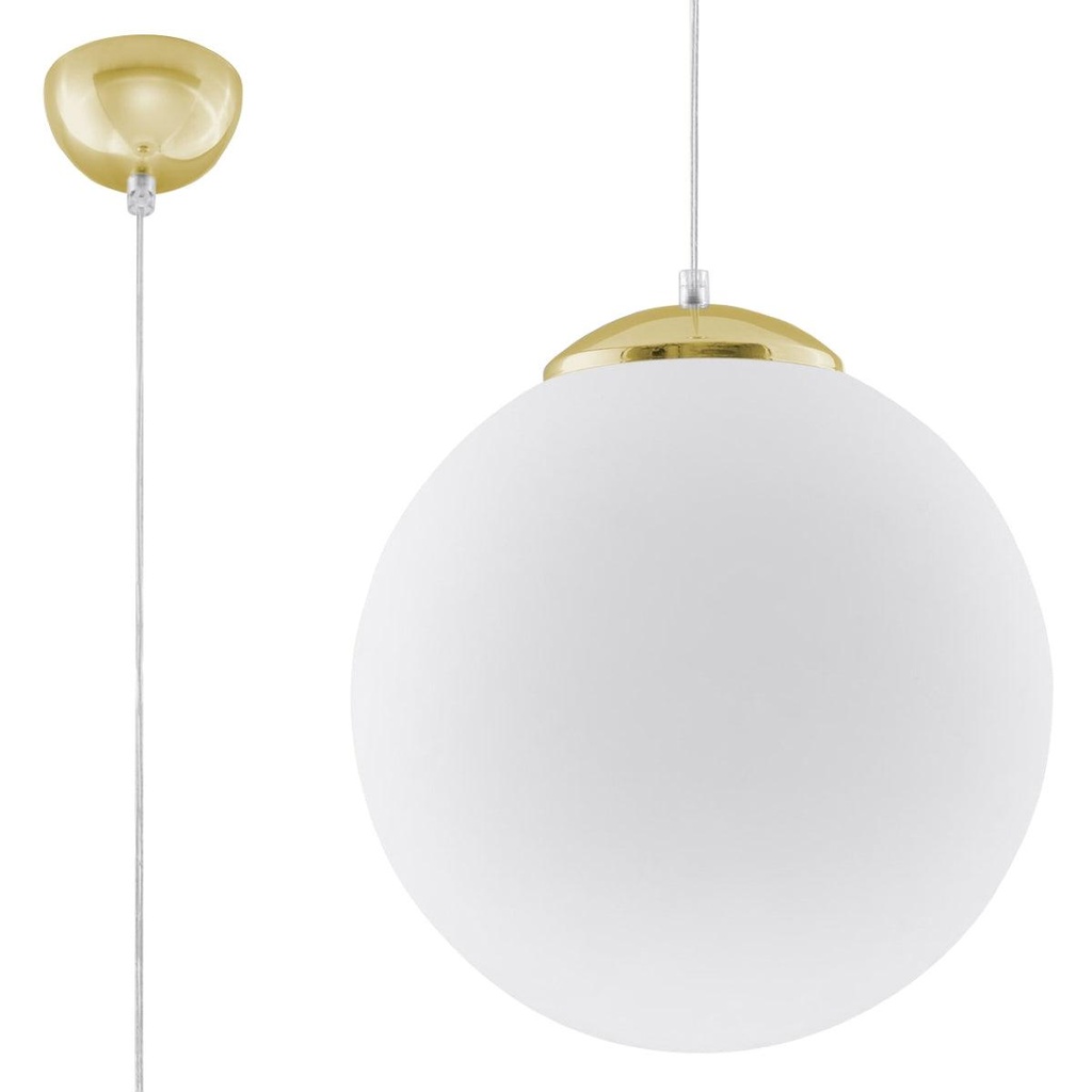 [SL.0716] Lampe à suspension dorée UGO 30