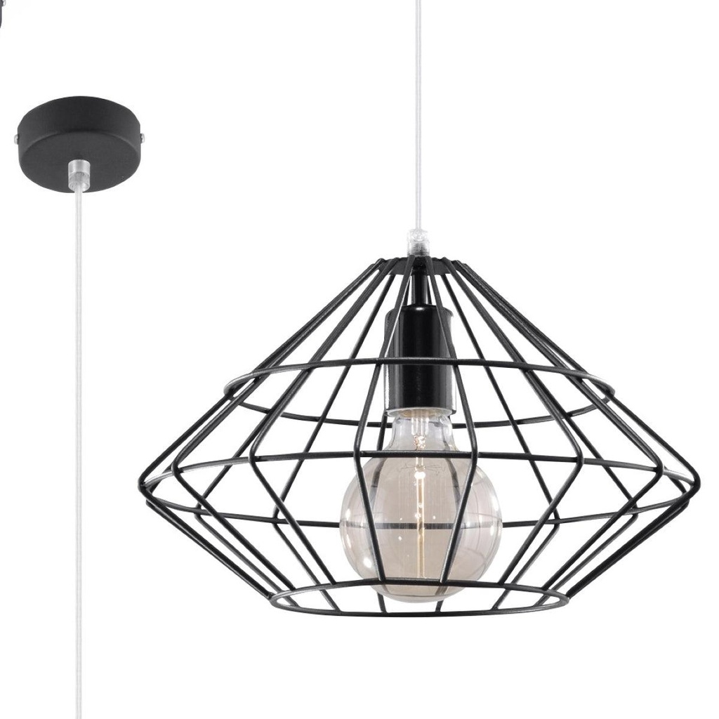[SL.0294] Lampe à suspension noire UMBERTO