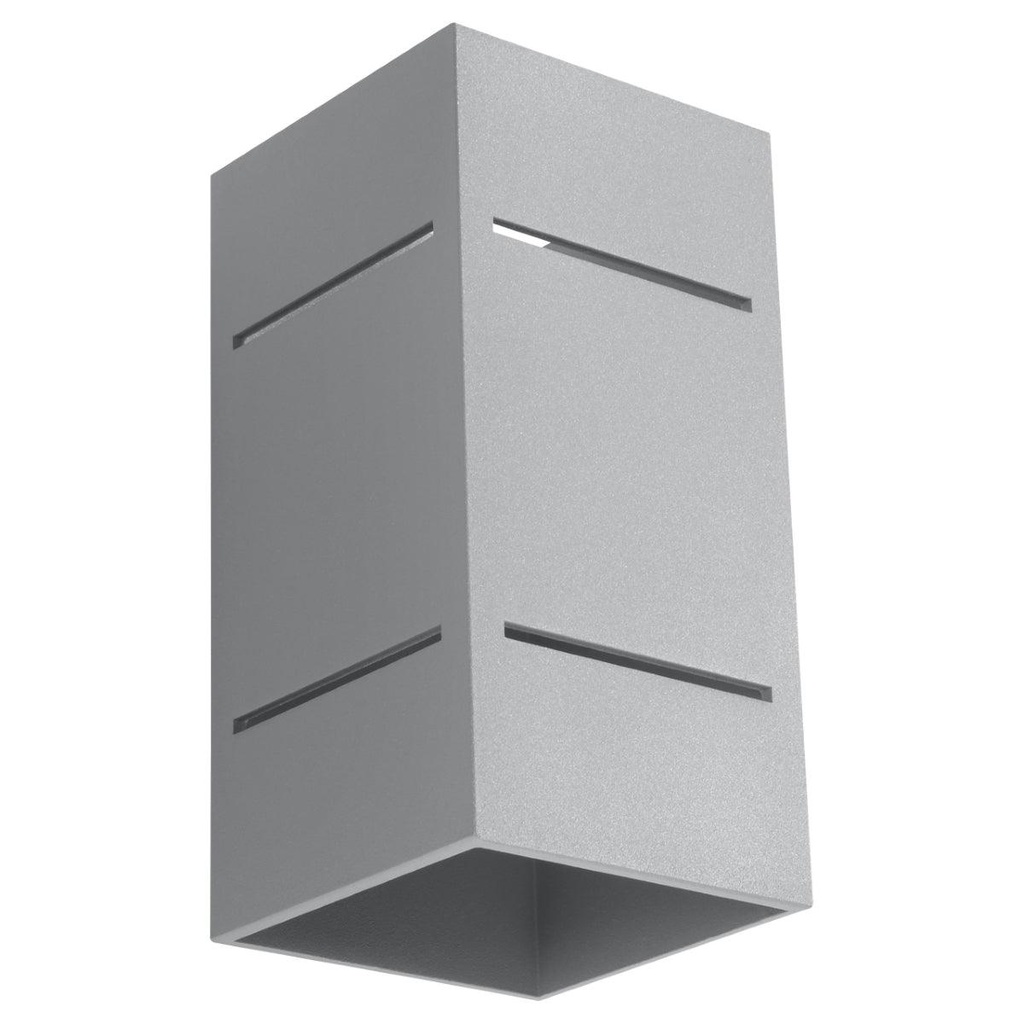 [SL.0479] BLOCCO Wandleuchte grau