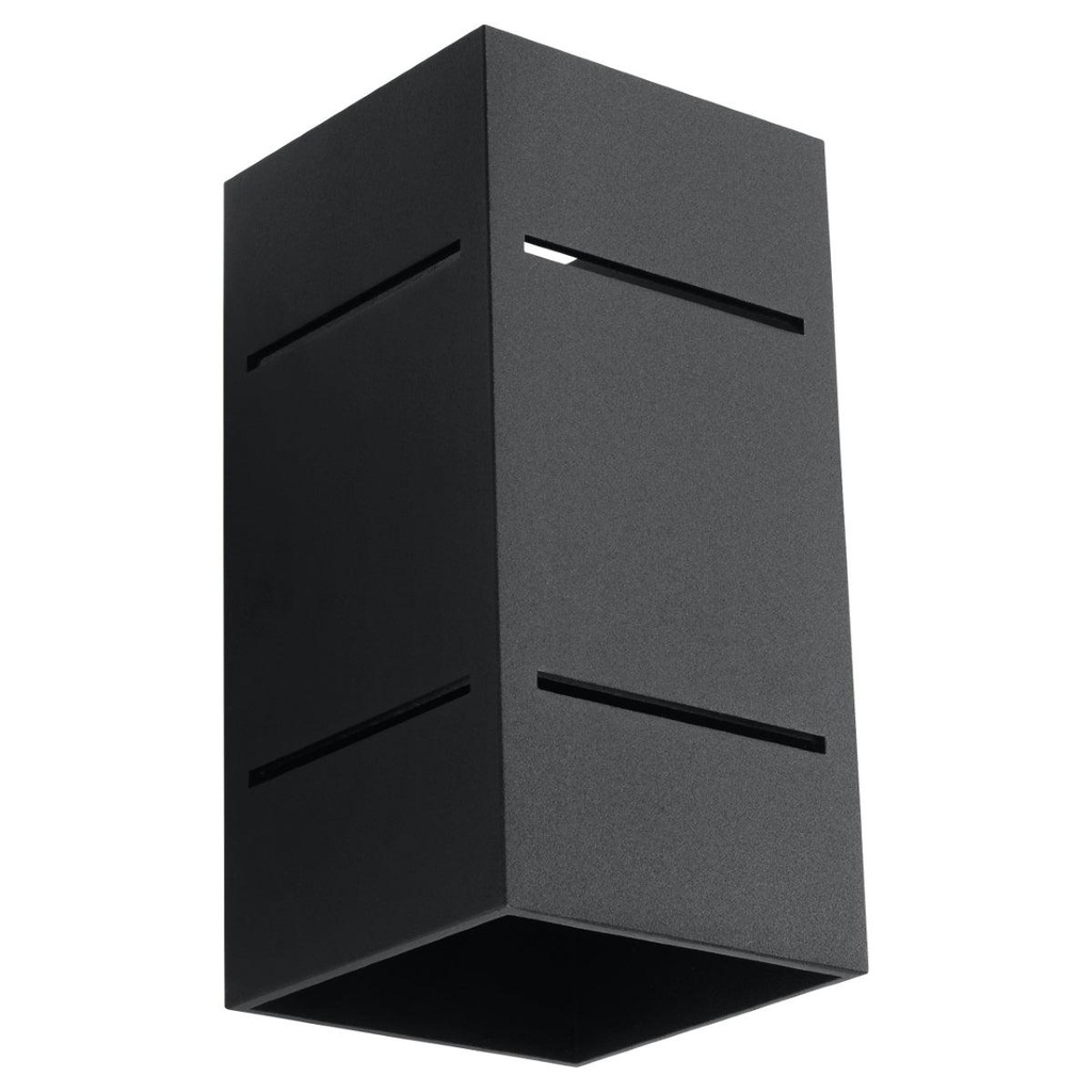 [SL.0478] BLOCCO schwarze Wandleuchte