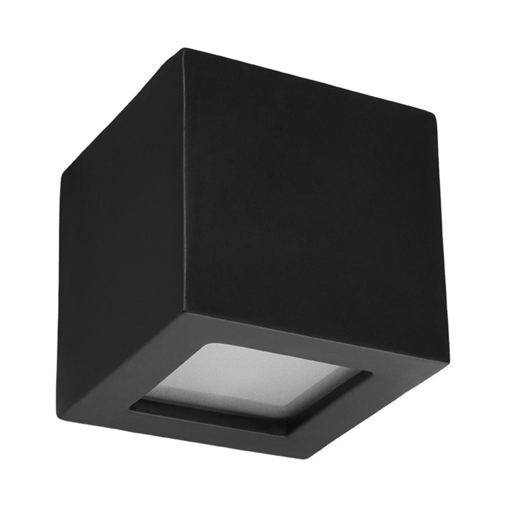 LEO ceramic wall lamp black