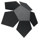 Schwarze Wandleuchte PENTA
