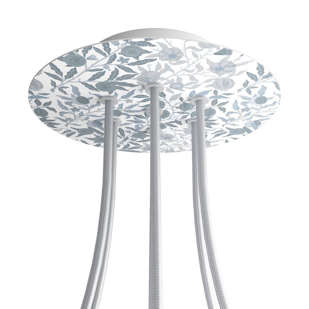 Rose-One round rosette, diameter 200 mm with 7 holes and 4 holes