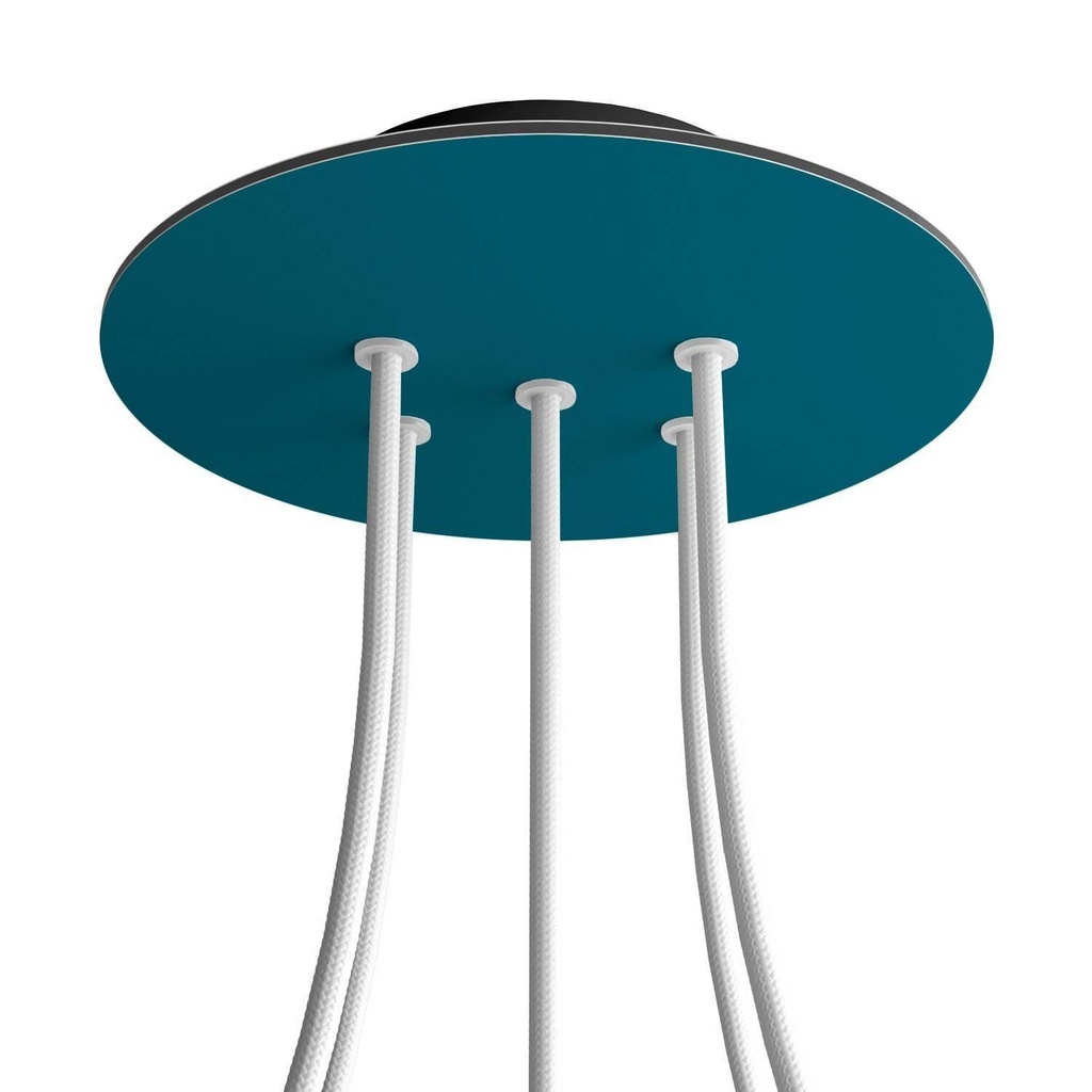 Rose-One rosette round, diameter 200 mm with 5 holes and 4 side holes