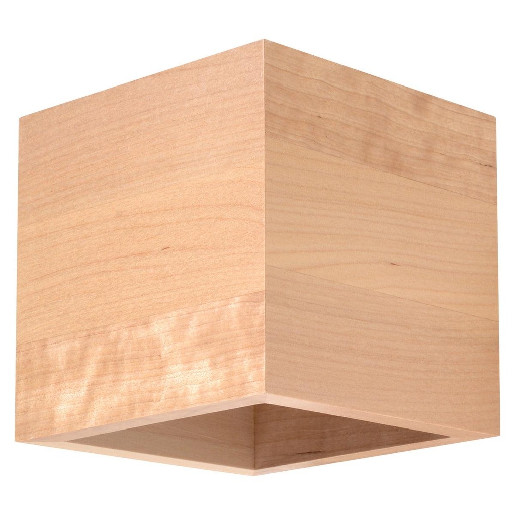 QUAD wall lamp in natural wood