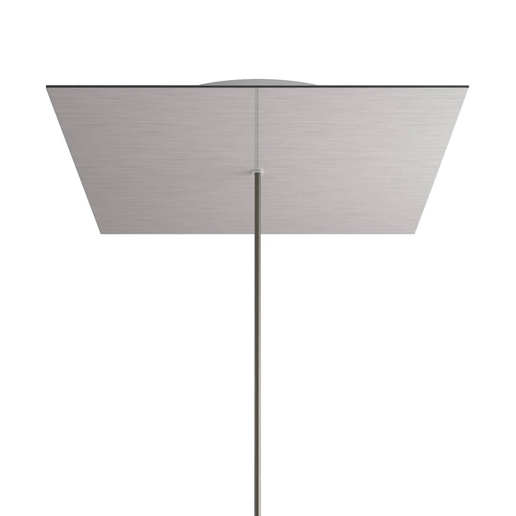 XXL Rose-One square rosette, 400 mm with 1 hole and 4 side holes