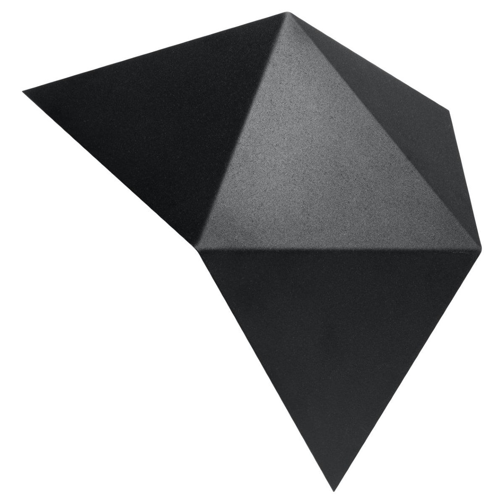 [SL.0421] SOLID schwarze Wandleuchte