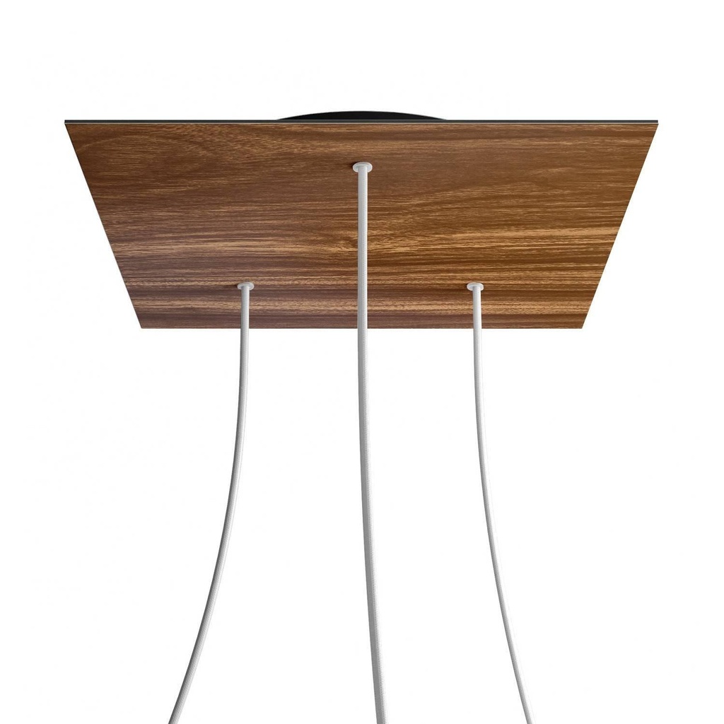 [8050997068820] XXL Rose-One square rosette, 400 mm with 3 holes and 4 side holes