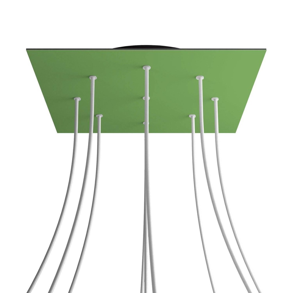 [8050997071646] XXL Rose-One square rosette, 400 mm with 9 holes and 4 side holes